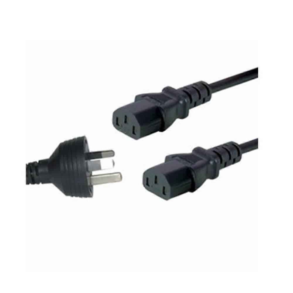 2 IEC SOCKET Mains Cable 1.8m Convenience Reliable Ensures Maximum Power Needed