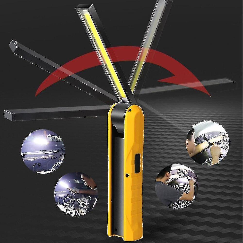 Led Work Light Portable Cob Worklight Flashlight Searchlight Usb Rechargeable 10w(upgrade Version)