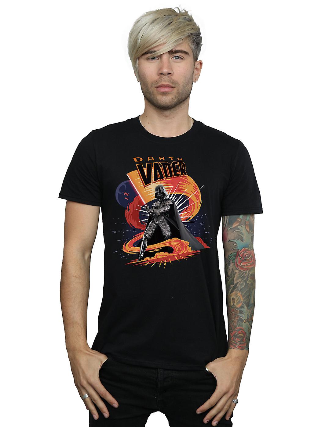Star Darth Vader Wars hombres remolino de furia camiseta