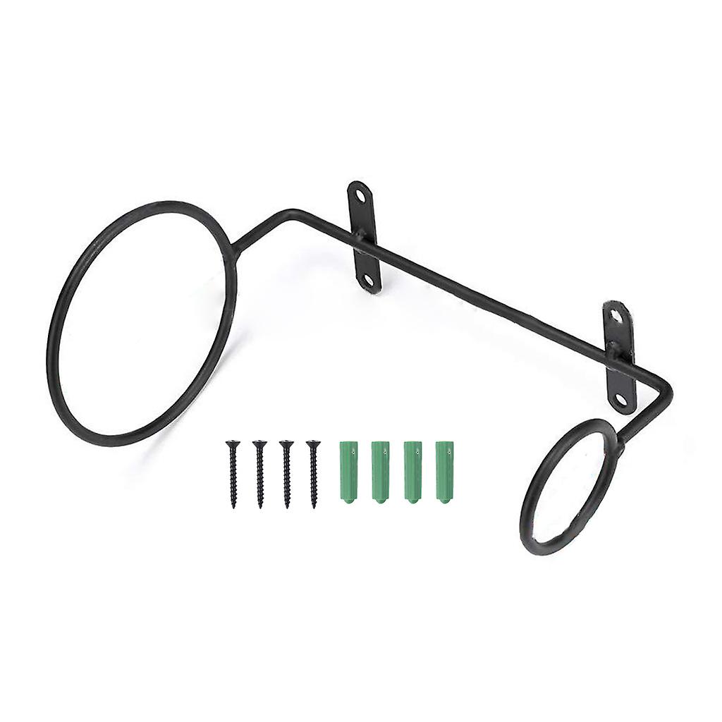 Wrought Iron Wine Rack Space-Saving Single Wall Mounted Metal Wine Holder