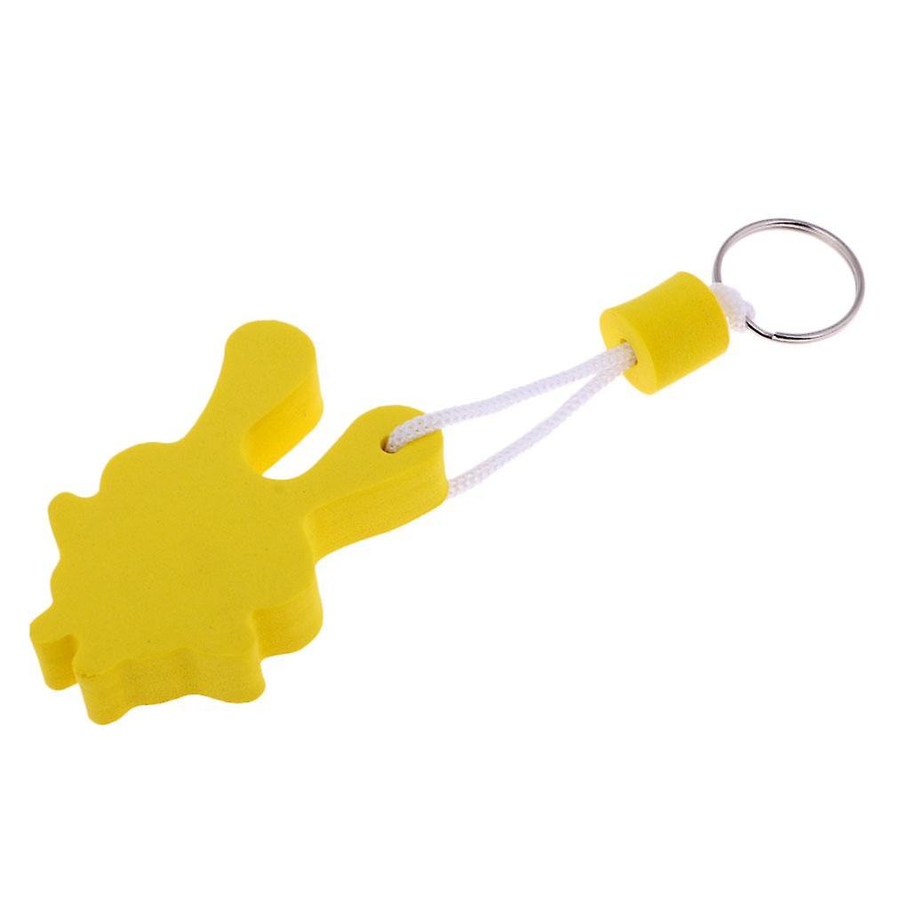 Yacht Sailing Boating Floating Key Ring Keyring Key Chain Rabbit Yellow