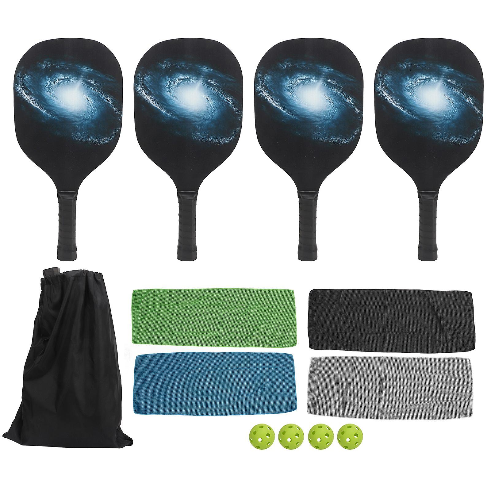 Pickleball Paddles Set Pickleball Set With 4 Pickleball Paddles 4 Balls 4 Towels Storage Bag