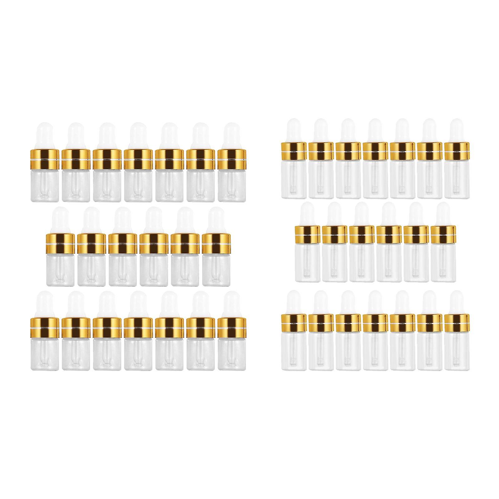 40 Pcs Empty Glass Dropper Bottles for Perfume Oils Liquids 2ml 1ml