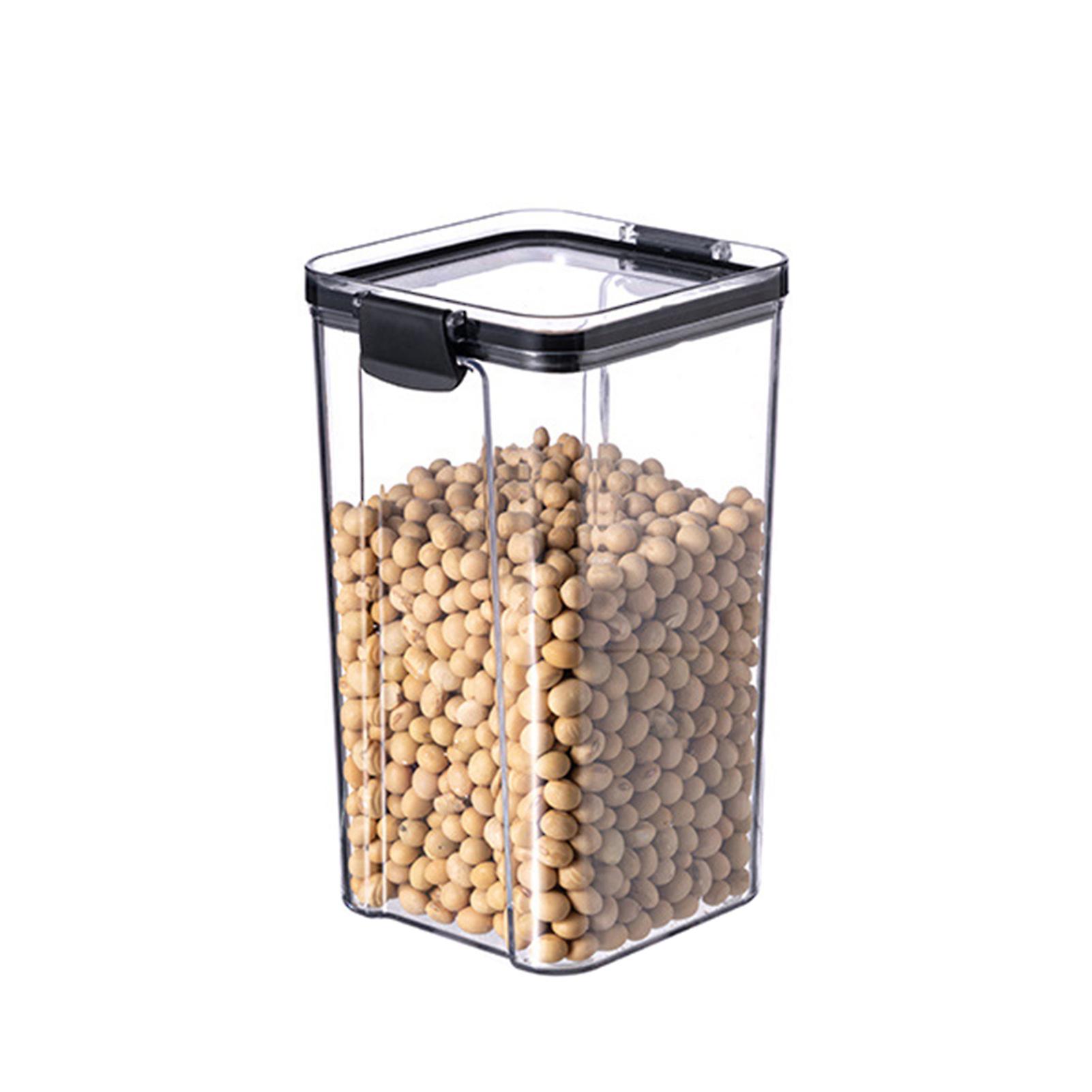 Plastic Clear Food Storage Box Healthy And Environmentally Friendly Jars For Tea Coffee Beans Cereals Candy