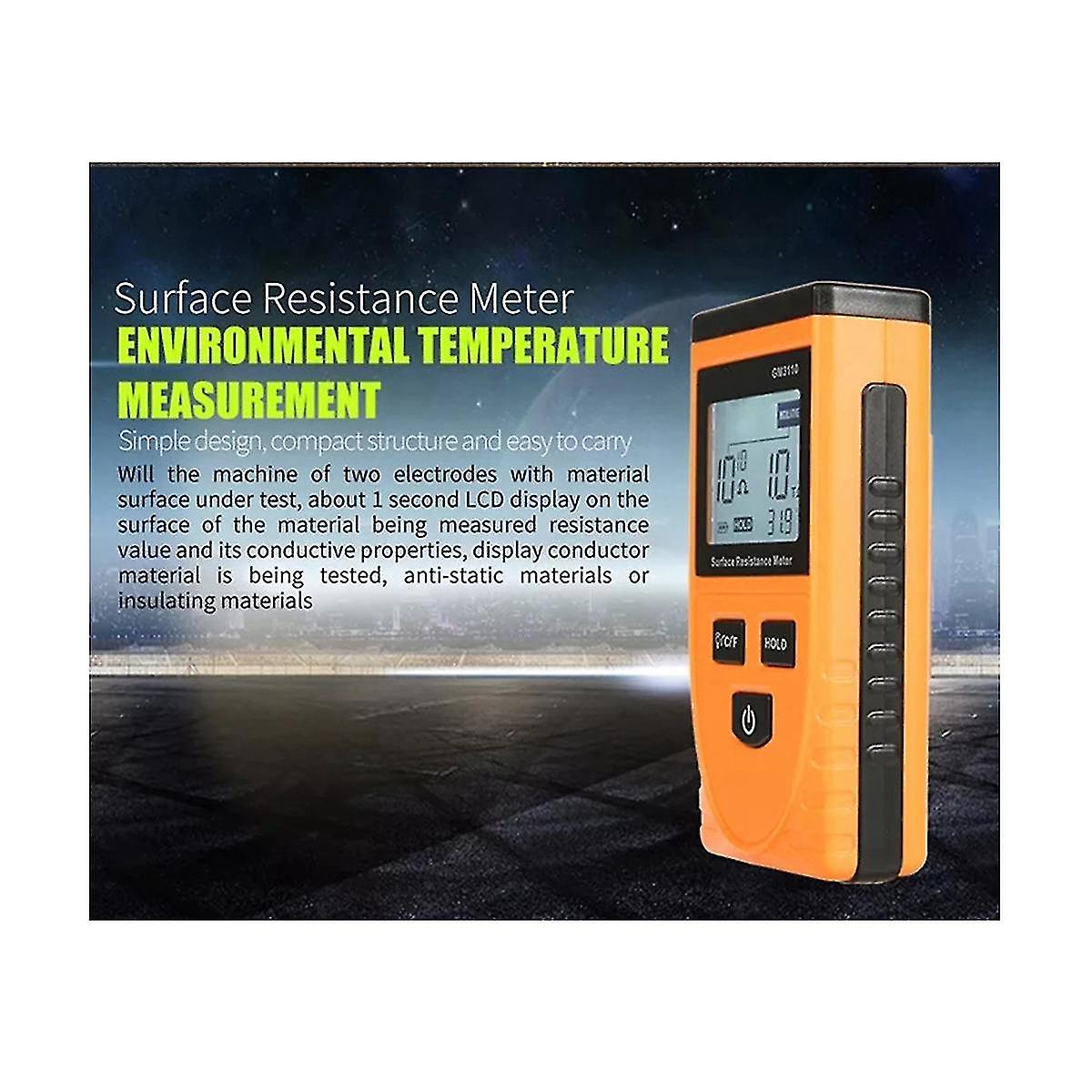Gm3110 High Precision Surface Resistance Tester Anti-static Tester Digital Anti-static Resistance M