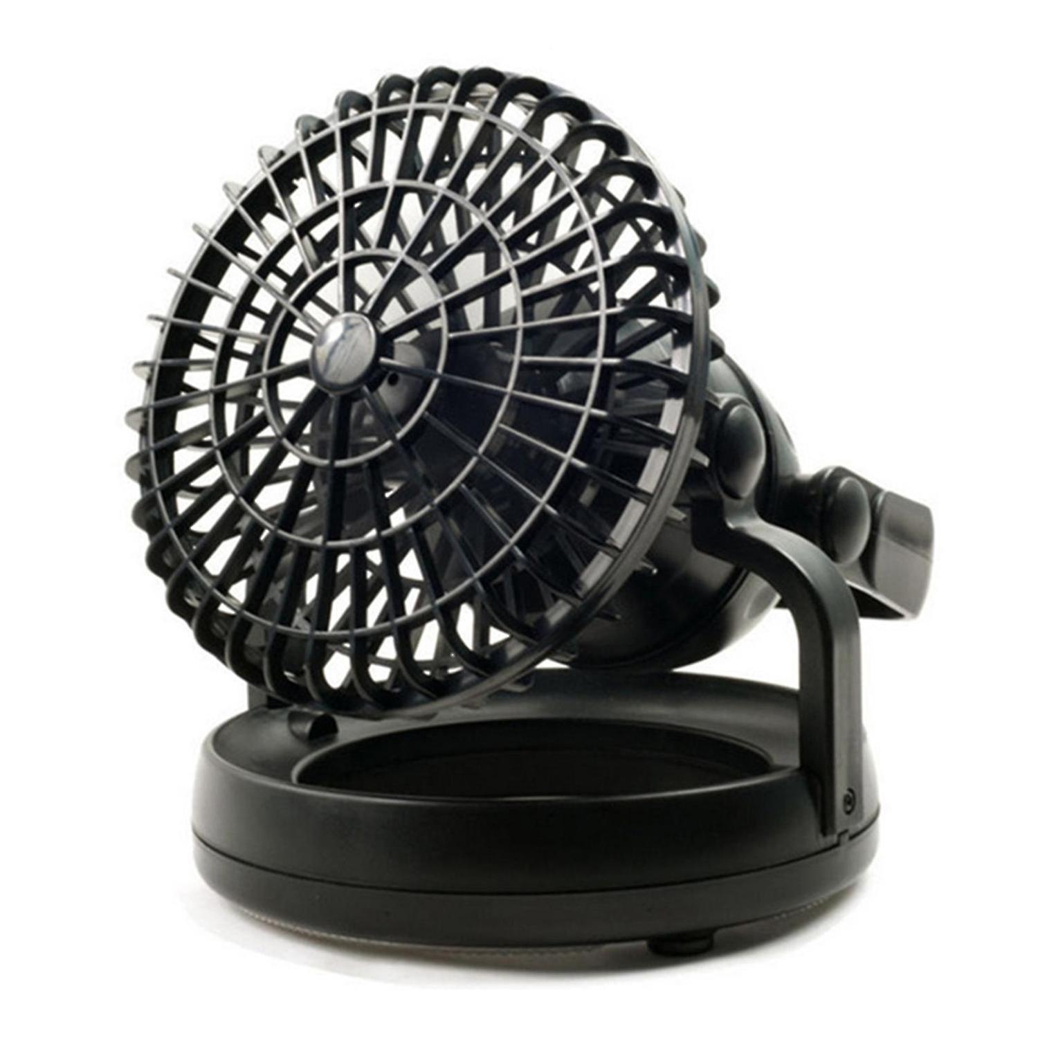 Portable Led Camping Lantern With Ceiling Fan 2-in-1 Hanging Light With 18 Leds For Tent Hiking Hurr