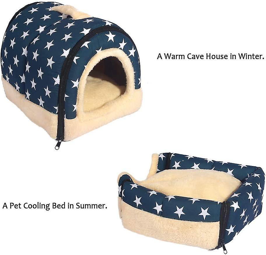 Igloo Dog House, Portable Cat Igloo Bed With Removable Cushion, 2 In 1 Washable Cozy Dog Igloo Bed