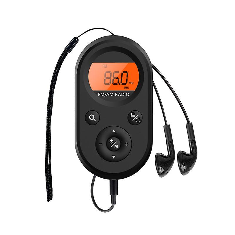 Pocket Mini Portable Radio Small Charging Model With Backlight Fm/am Conference Foreign Trade Source