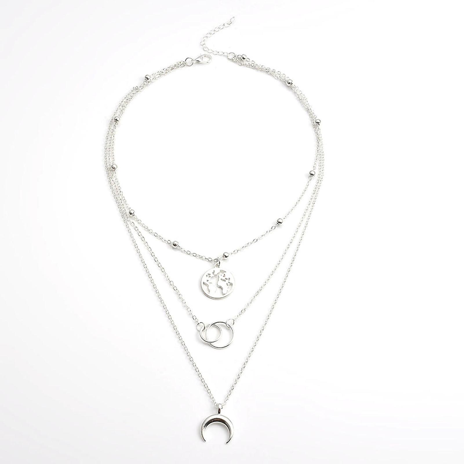 Alloy Multi-layers Collarbone Chain Simple Irregular Shape Clavicle Chain for Dressing