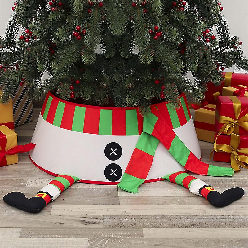 Christmas Tree Collar Christmas Tree Skirt Ring With Gift Box Xmas Decoration Xm