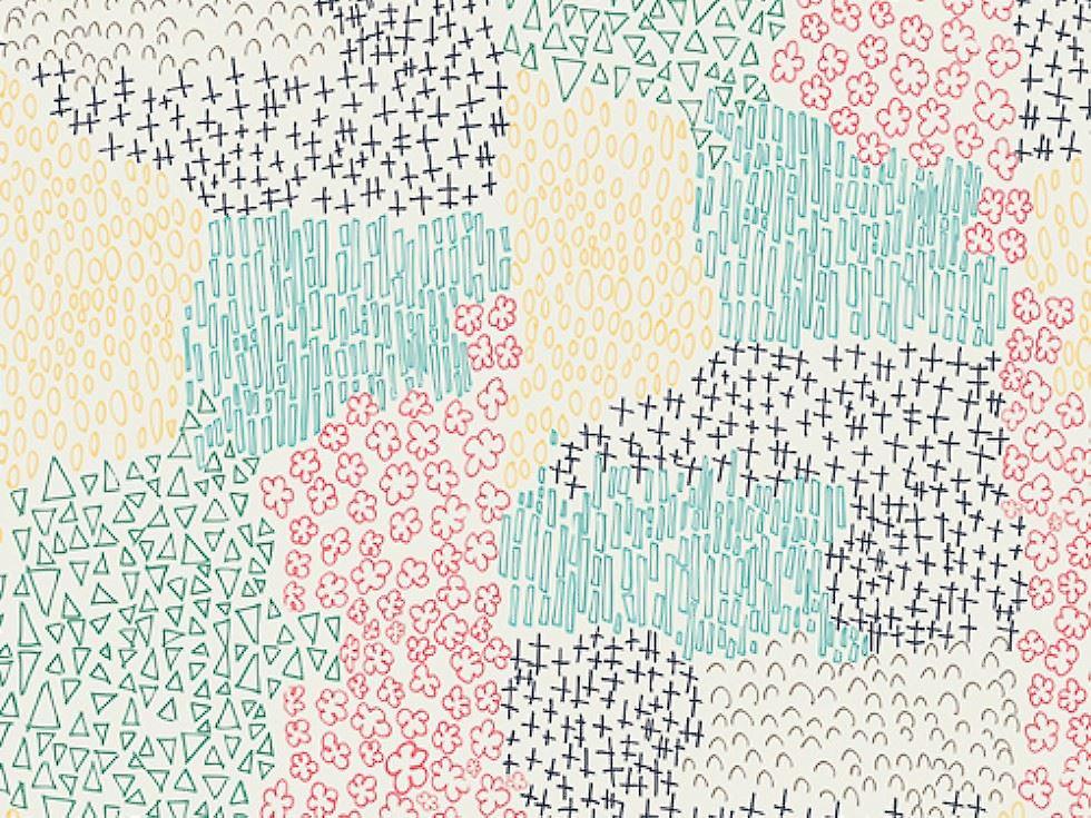 Art Gallery Fabrics Happy Home 100% Cotton Poplin Fabric Spring - per metre