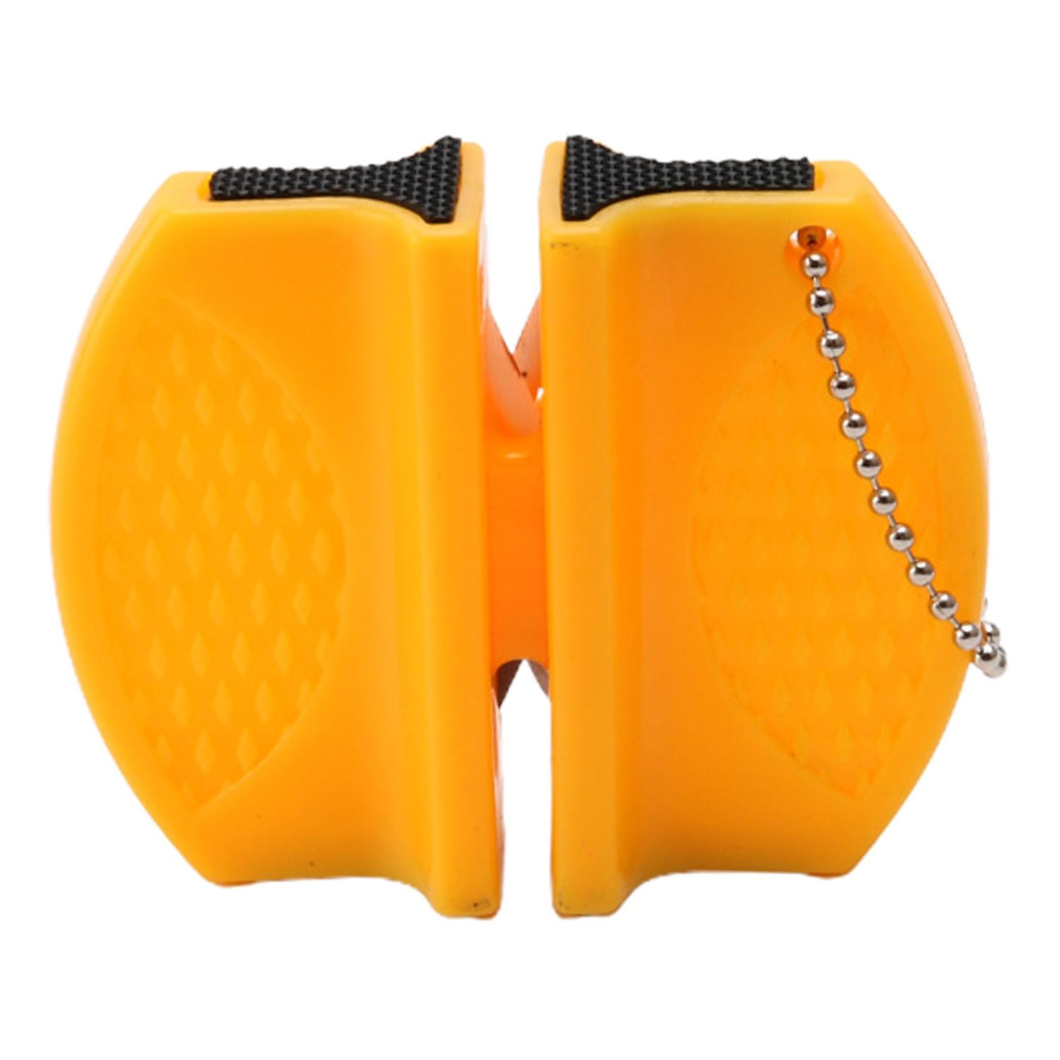 Double Sided Sharpener with Hook Chain Portable Mini Pocket Sharpening Tool Kitchen Accessories