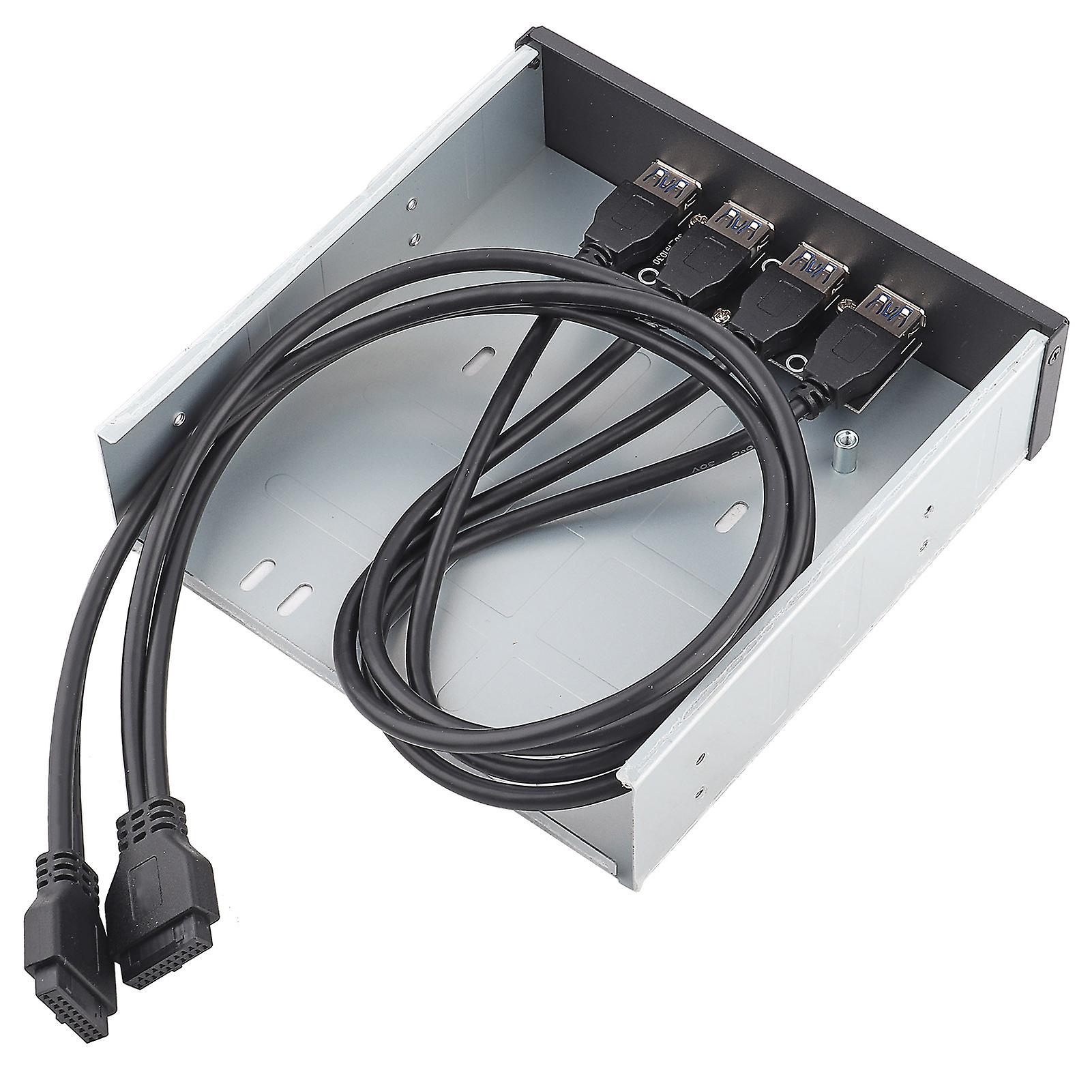 High Speed 20Pin 4-Port USB 3.0 Hub Optical Disk Driver Front Panel