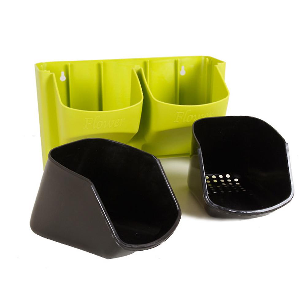 Self Watering Flower Pot Stackable Vertical Planter Wall Hanging Durable For Garden Balcony