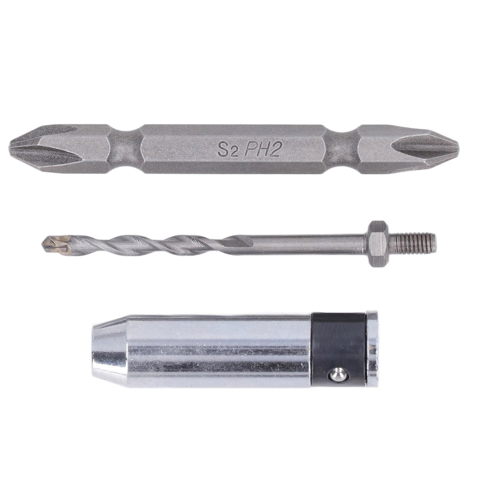 3Pcs Drill Socket Adapter Drilling Bit Screwdriver Bit Set Kit for Wood Plastic Glass