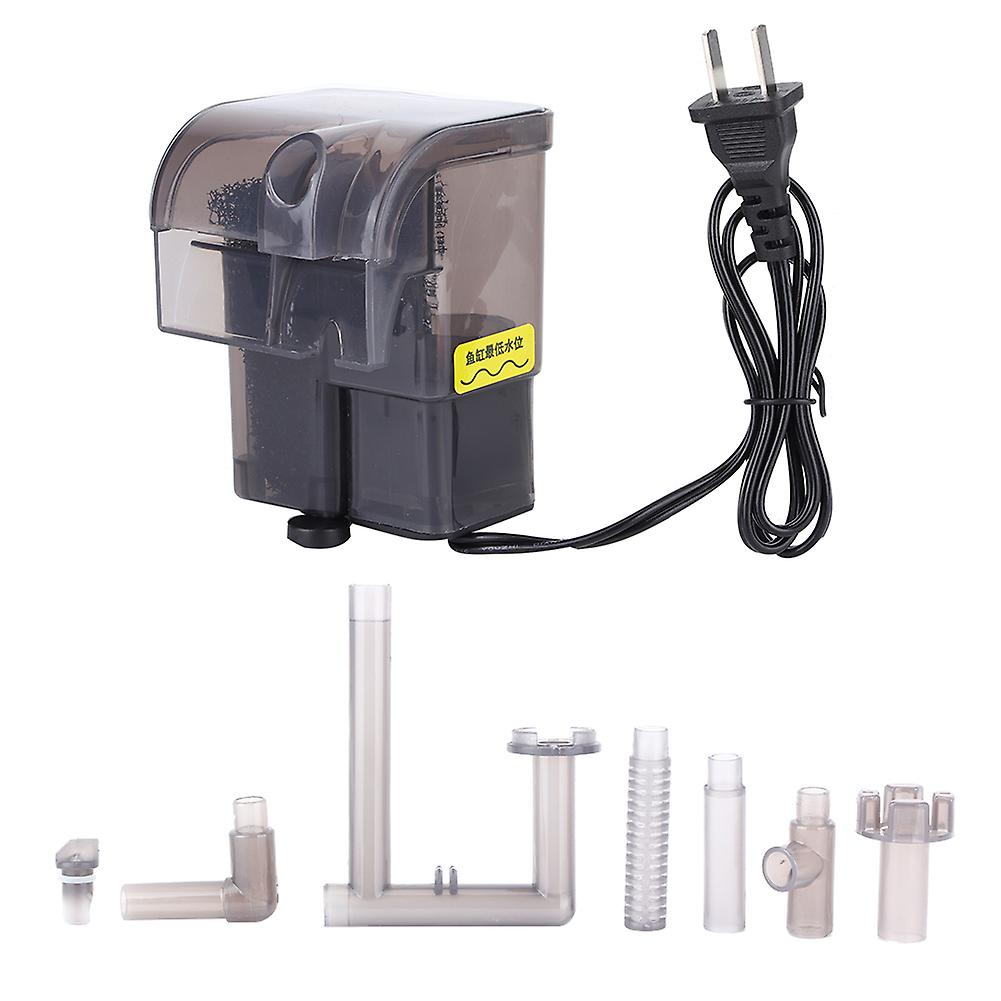 Adjustable Flow Submersible Pump with Waterfall Filter for 220V Aquariums