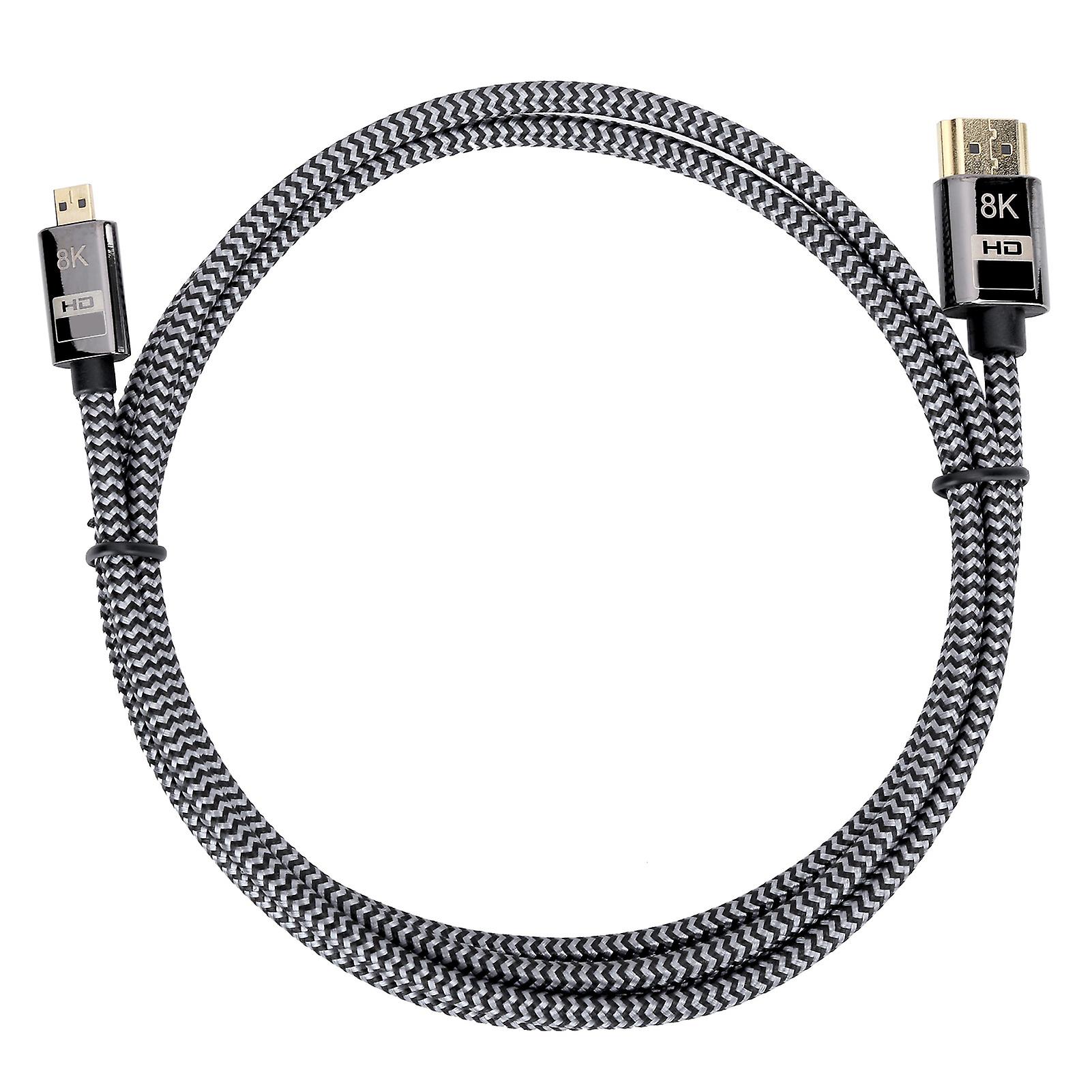 Micro Cable Conversion HDMI to HDMI HD Video Braided Net Computer Connection Accessories