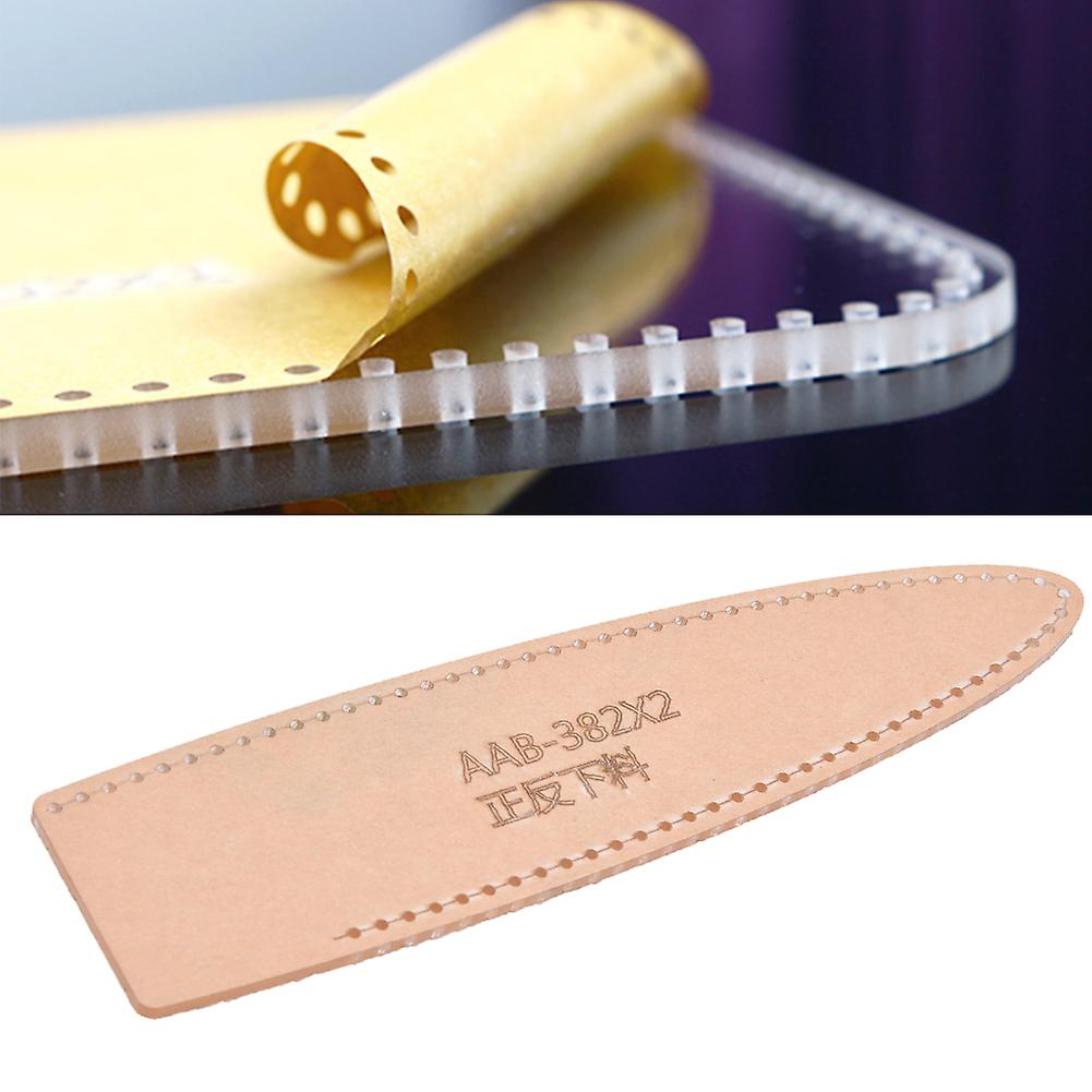 DIY Transparent Acrylic Pen Case Making Template Leather Craft Stencil