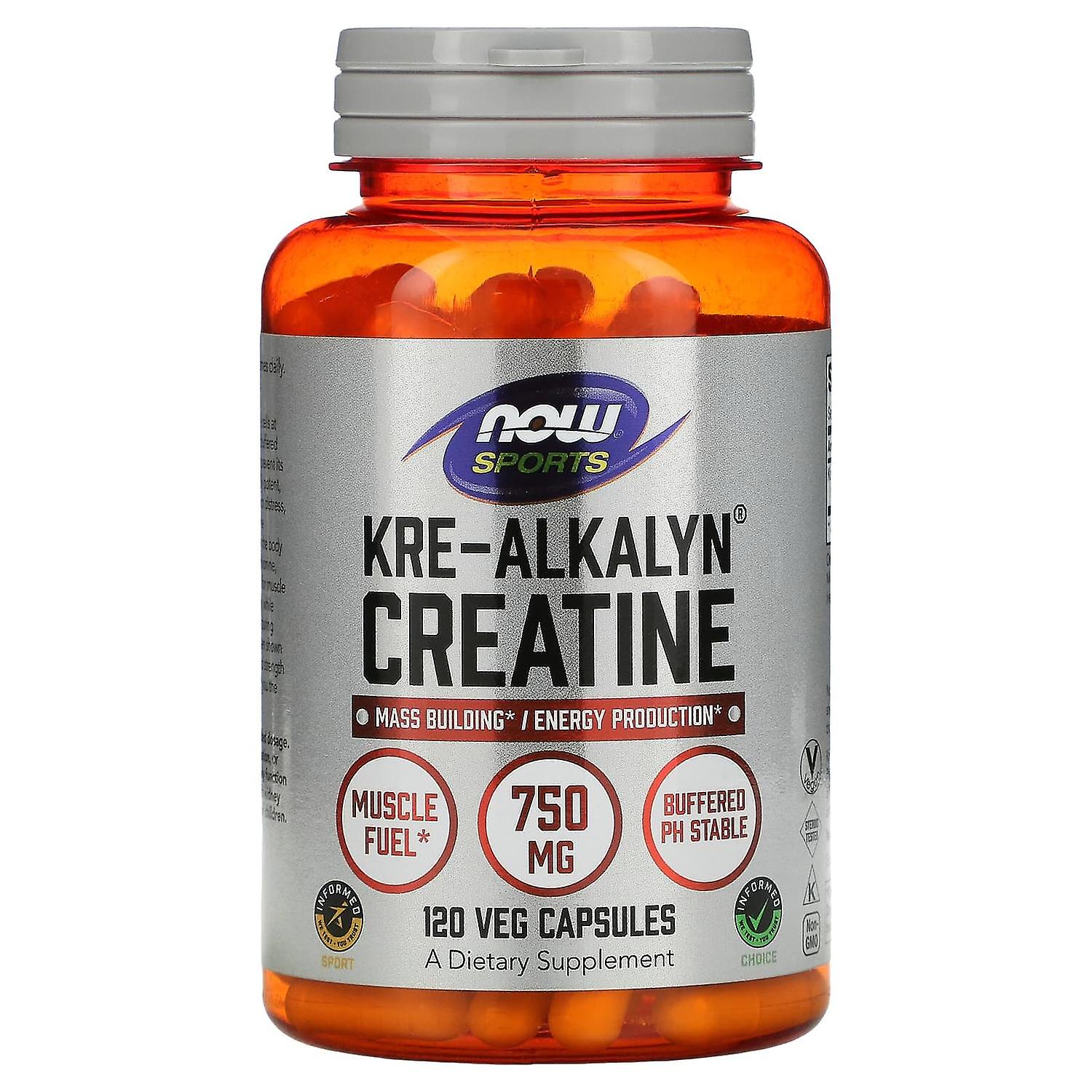 NOW Foods, , Kre-Alkalyn Creatine, 120 Capsules