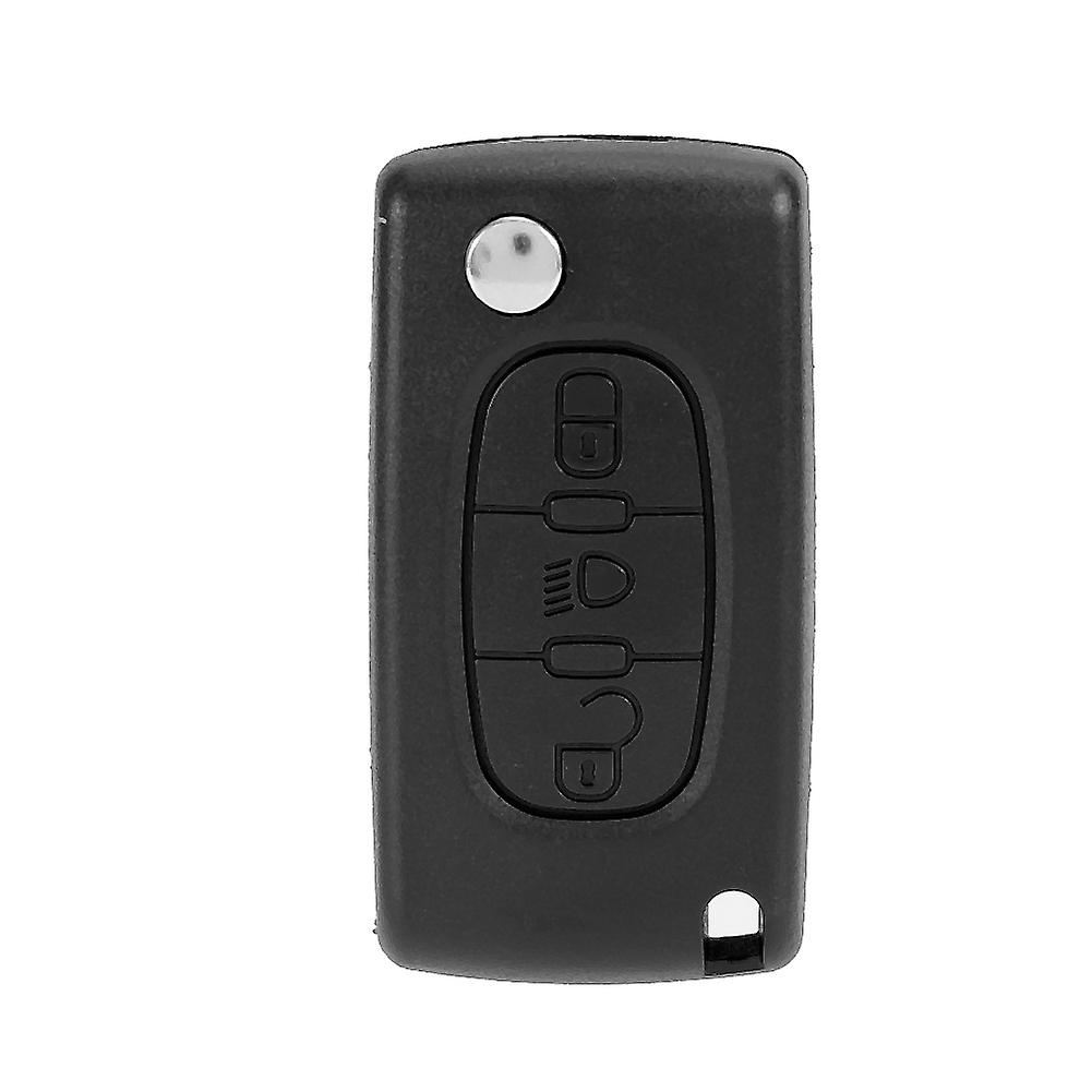 Key Fob Cover,3Button Car Remote Flip Key Case Remote Key Case Solid Performance