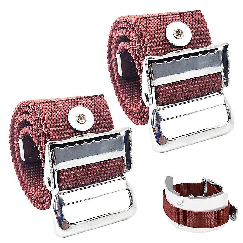 Pack Drywall Stilt Straps, Adjustable Drywall Leg Straps, Nylon Stilt Mounting Strap (Red)