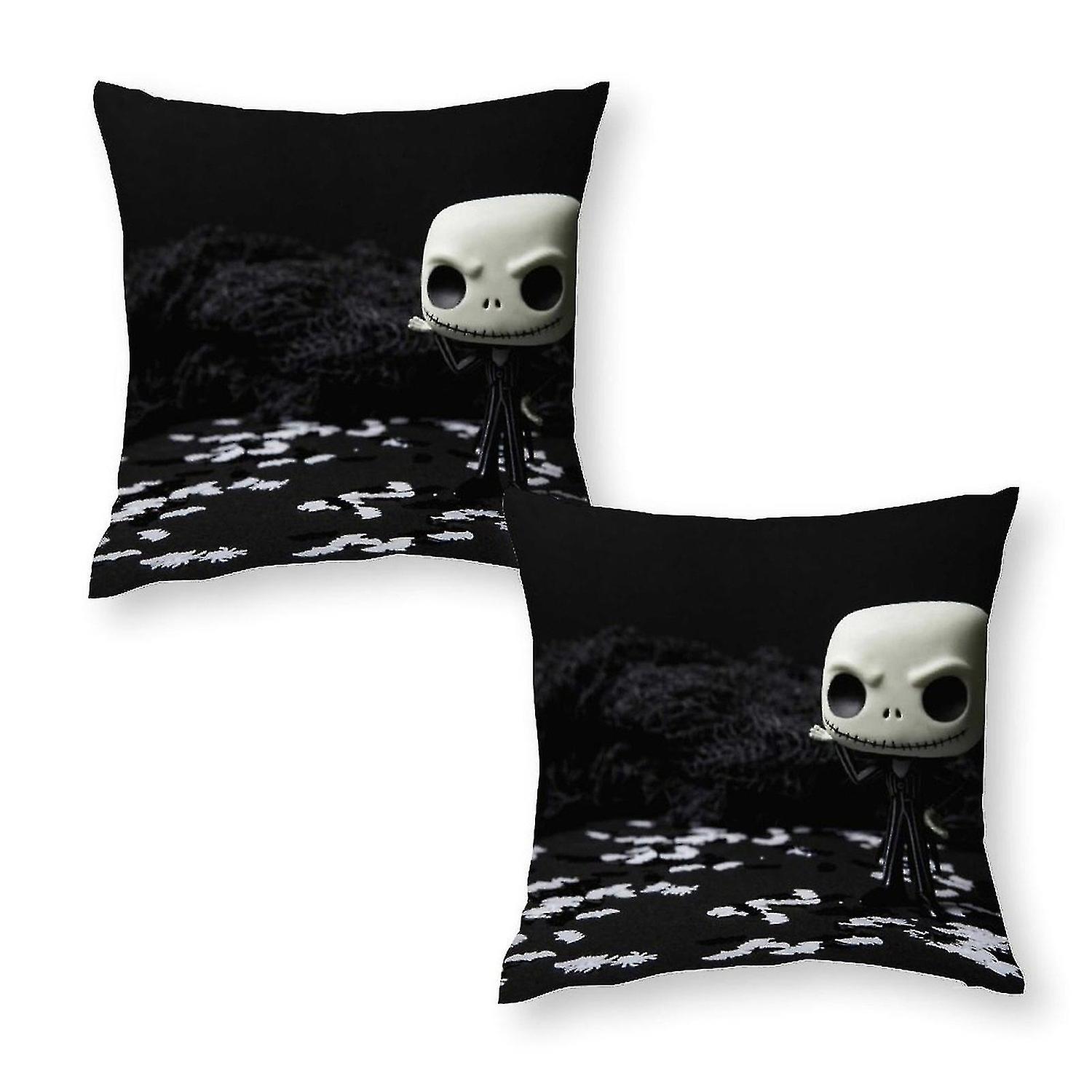 جاك سكيلينجتون غطاء وسادة بطبعة شخصية من الفينيل