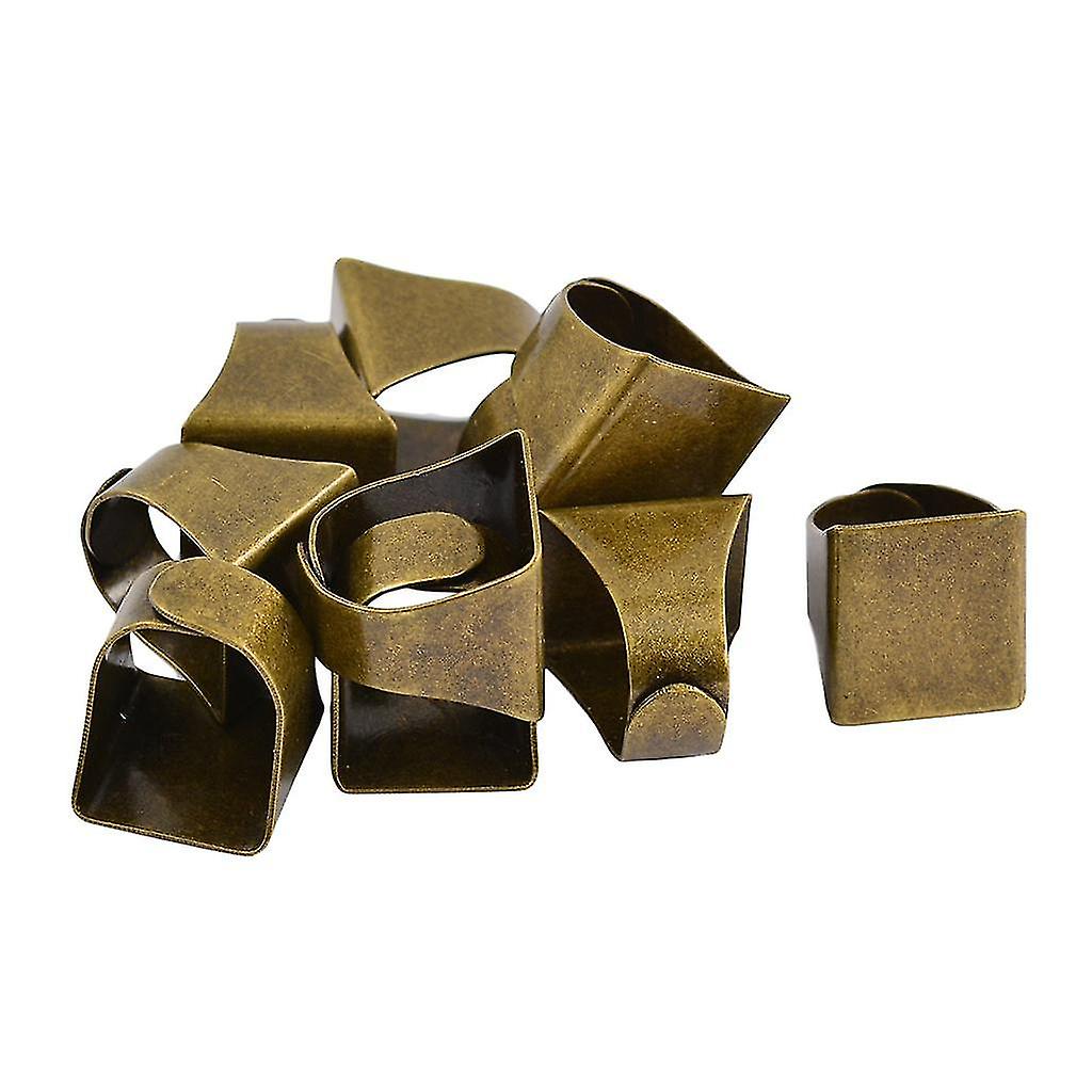 10 Pieces Adjustable Brass Ring Blanks Bases Jewelry Making Silver White