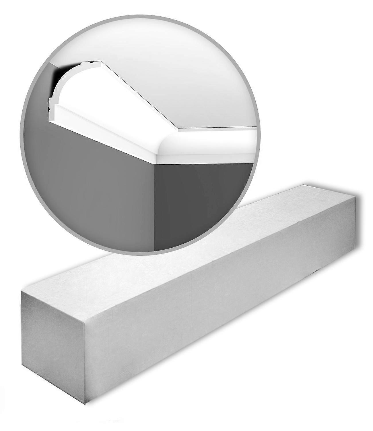 ORAC NV 10 x Eckleisten CB525N-box-10 20 Meter BASIXX Durofoam® 200 cm weiß nicht grundiert extrem leicht