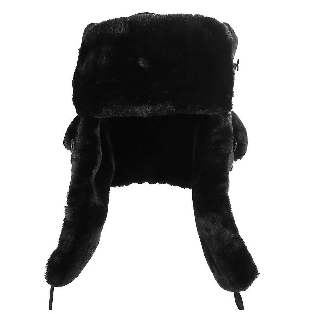 1pc Winter Bomber Hats Windproof Hat Warm Thickened Ear Flaps for Men