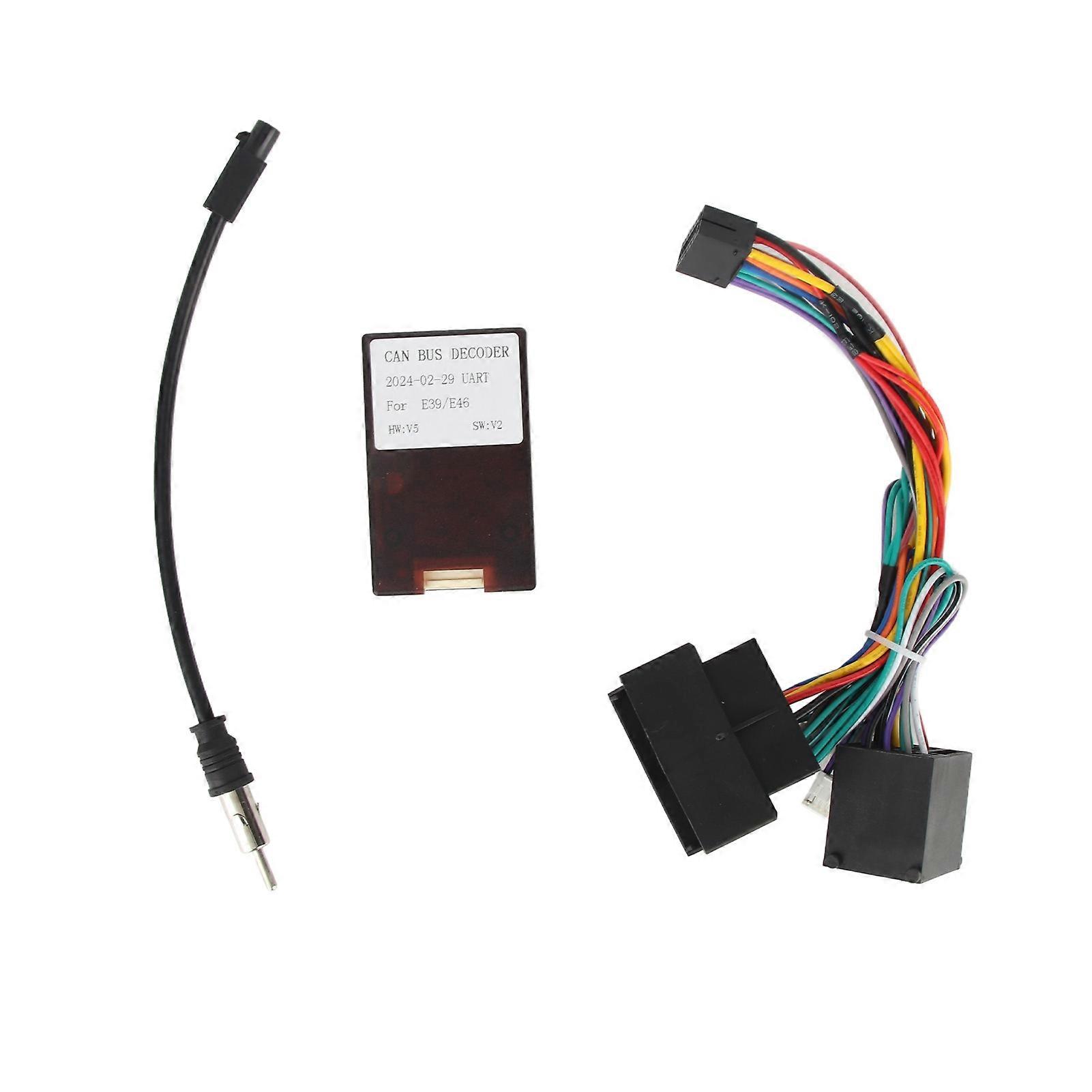 Auto-Stromkabel-Audio-Kabelbaum-Adapter mit Canbus-Box-Ersatz für F30 / F10 / X5 / E46 / E39 / E53