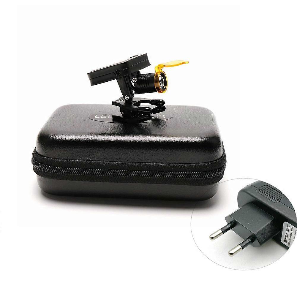 Wireless 5W Headlight Headlamp Portable with Optical Filter for Dental Loupes Lab Medical Magnifier Magnification Binocular