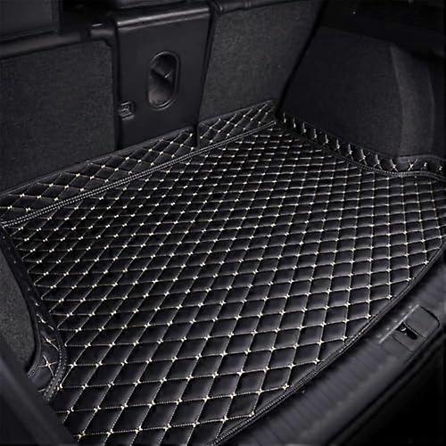 Exquisite Car Trunk Mats for Tesla Model 3 Model S, Leather Car Boot Liner Mat Car Boot Cover Anti-Slip Carpets, Waterproof Rear Trunk Protector Mat S