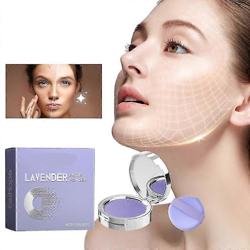 1/2pack Λεβάντα Μακιγιάζ Σκόνη Λεβάντα Ματ Σκόνη Ματ Έλεγχος Πετρελαίου Σκόνης 2024 Νέο