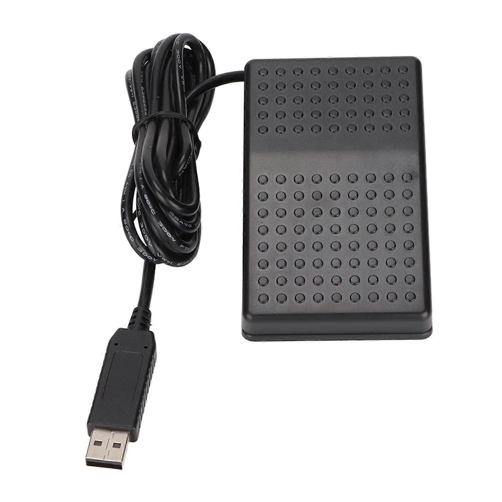 USB Foot Switch USB Single Pedal Mechanical Switch with Indicator Light Standard HID Programmable PC Keyboard Mouse Device