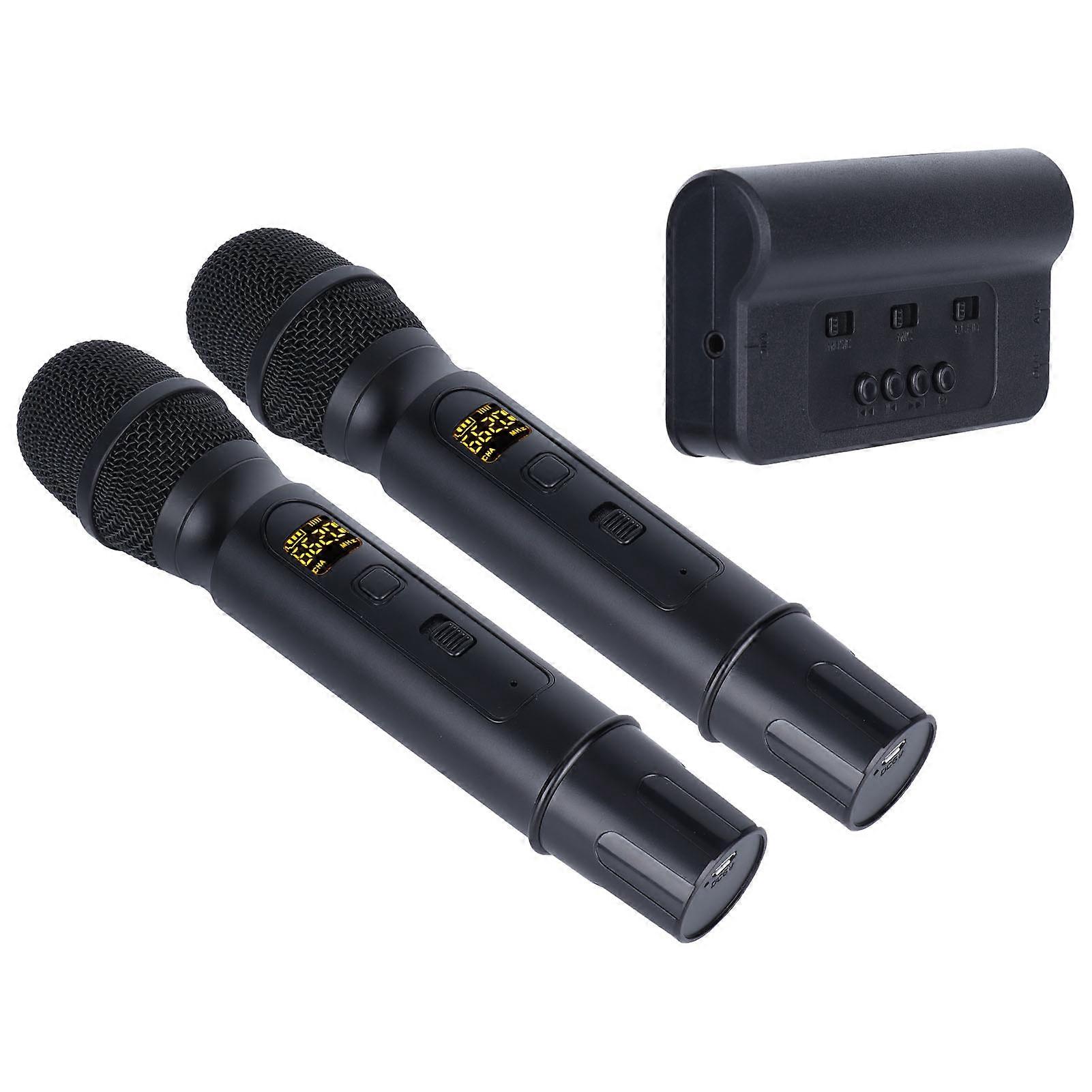 Microfono wireless Set di microfoni wireless UHF doppi con scheda audio Micro General