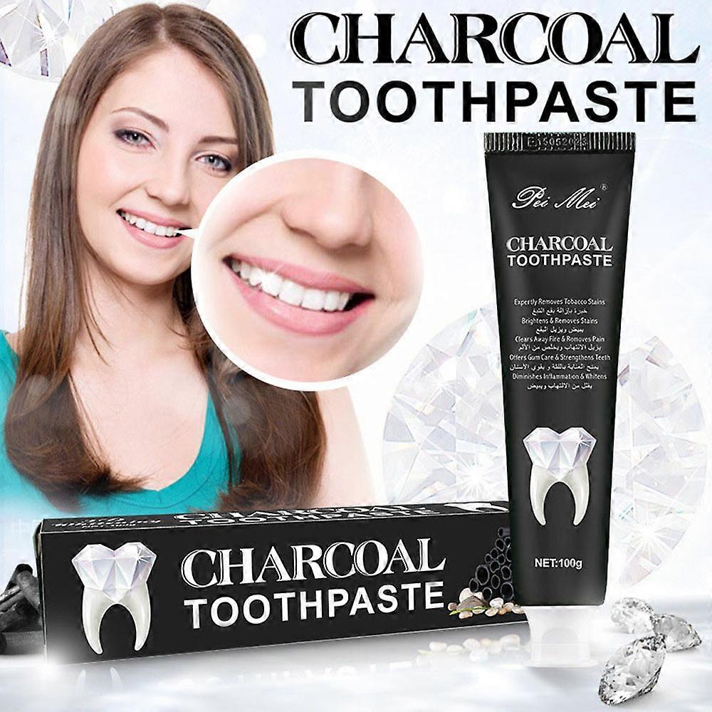 Activated Carbon Toothpaste For Removing Tooth Stains, Refreshing, Sensitive, And Teeth Fixing Charcoal Toothpaste 100g