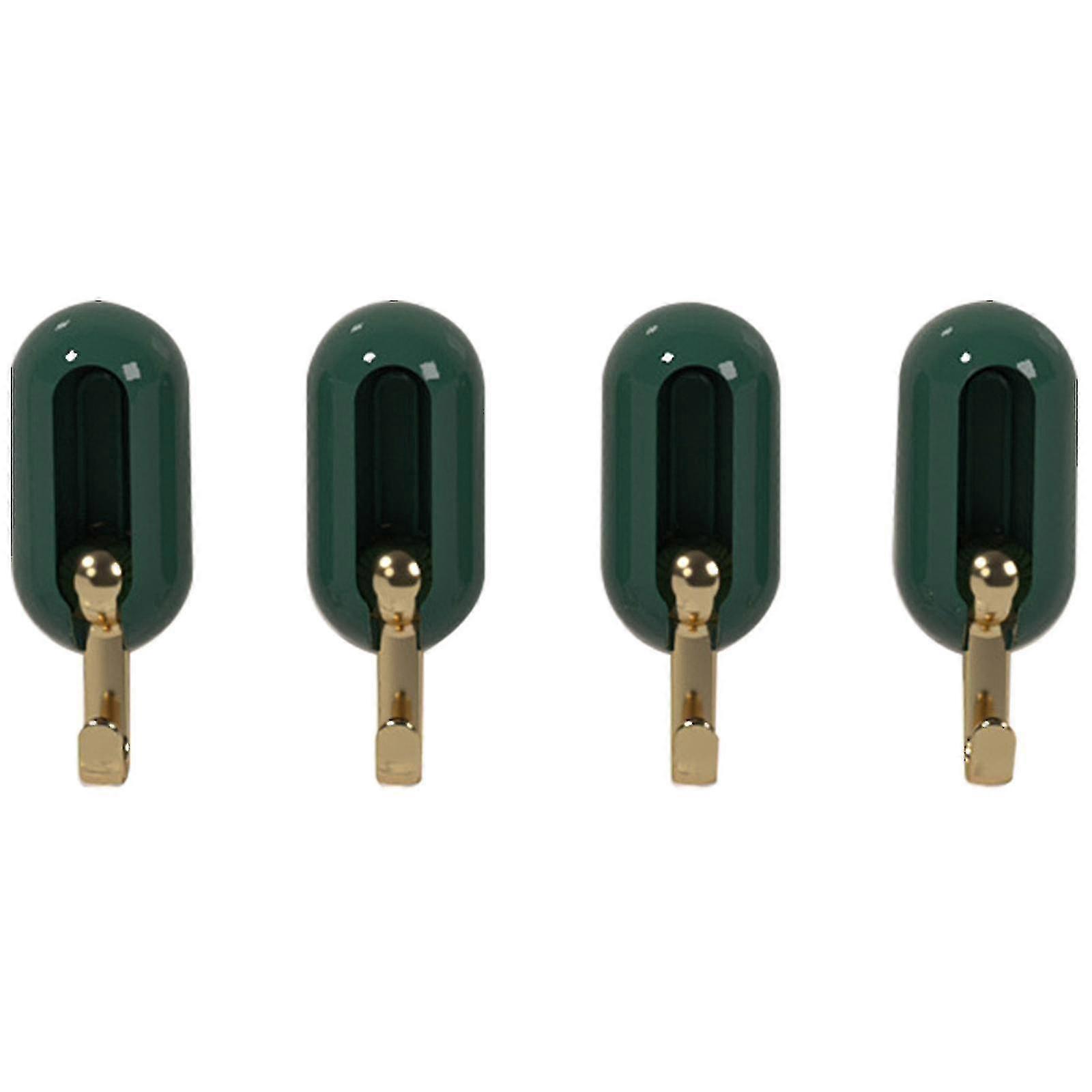 Hanger Hooks 4pcs Practical Wall Mounted Durable Adjustable Light Hanger Hooks Household Products-green