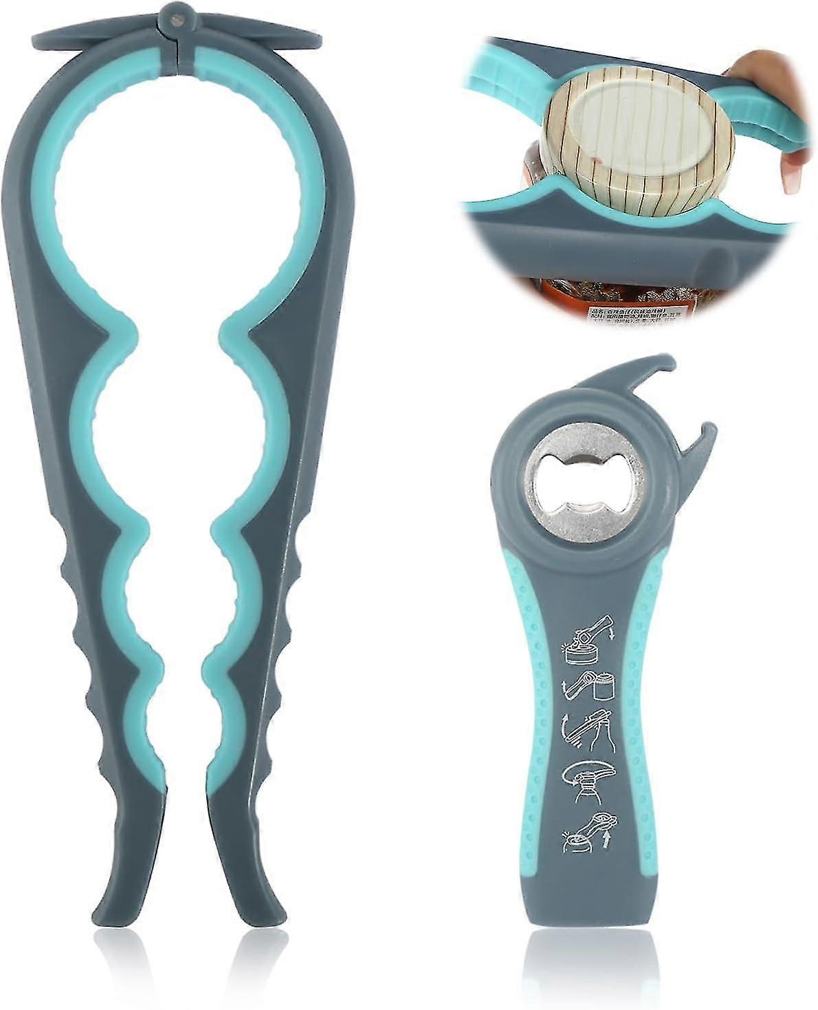 Multifunctional Bottle Opener For Cans, Jars, And Screw Caps