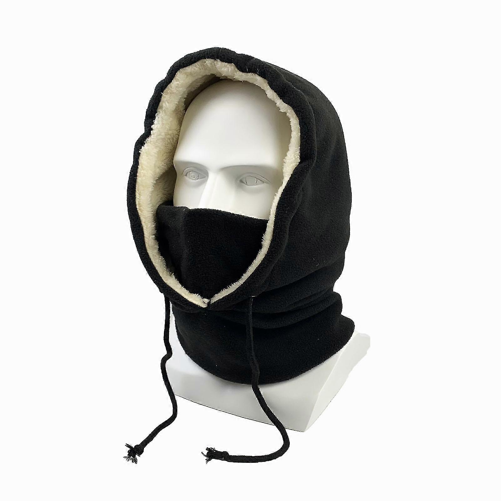 Winter Outdoor Riding Hats Drawstring Design Adjustable Warm Beanies For Hiking