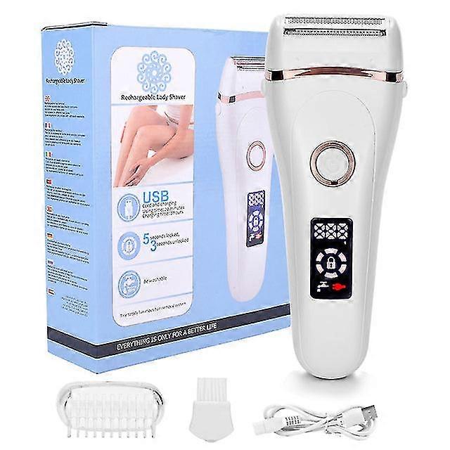 Electric razor painless lady shaver for women razor  shaver hair removal trimmer for legs underarm waterproof lcd usb charging