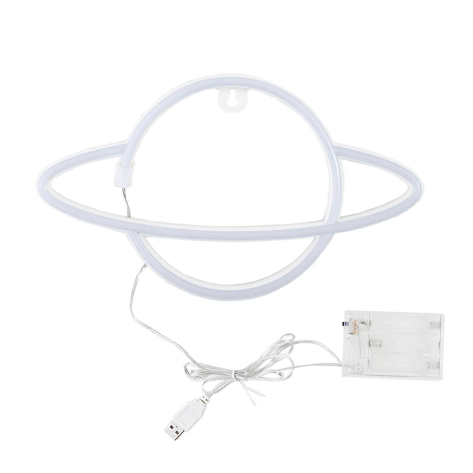 planet neon signs special led night light wall decor battery or usb powered for home bedroom bar