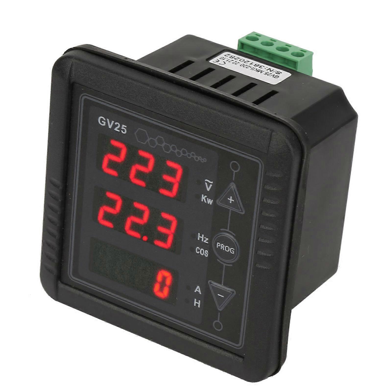 GV25 MK2 Generator Digital Meter Voltage Current Frequency Tester Panel 110/220V System NO.7000