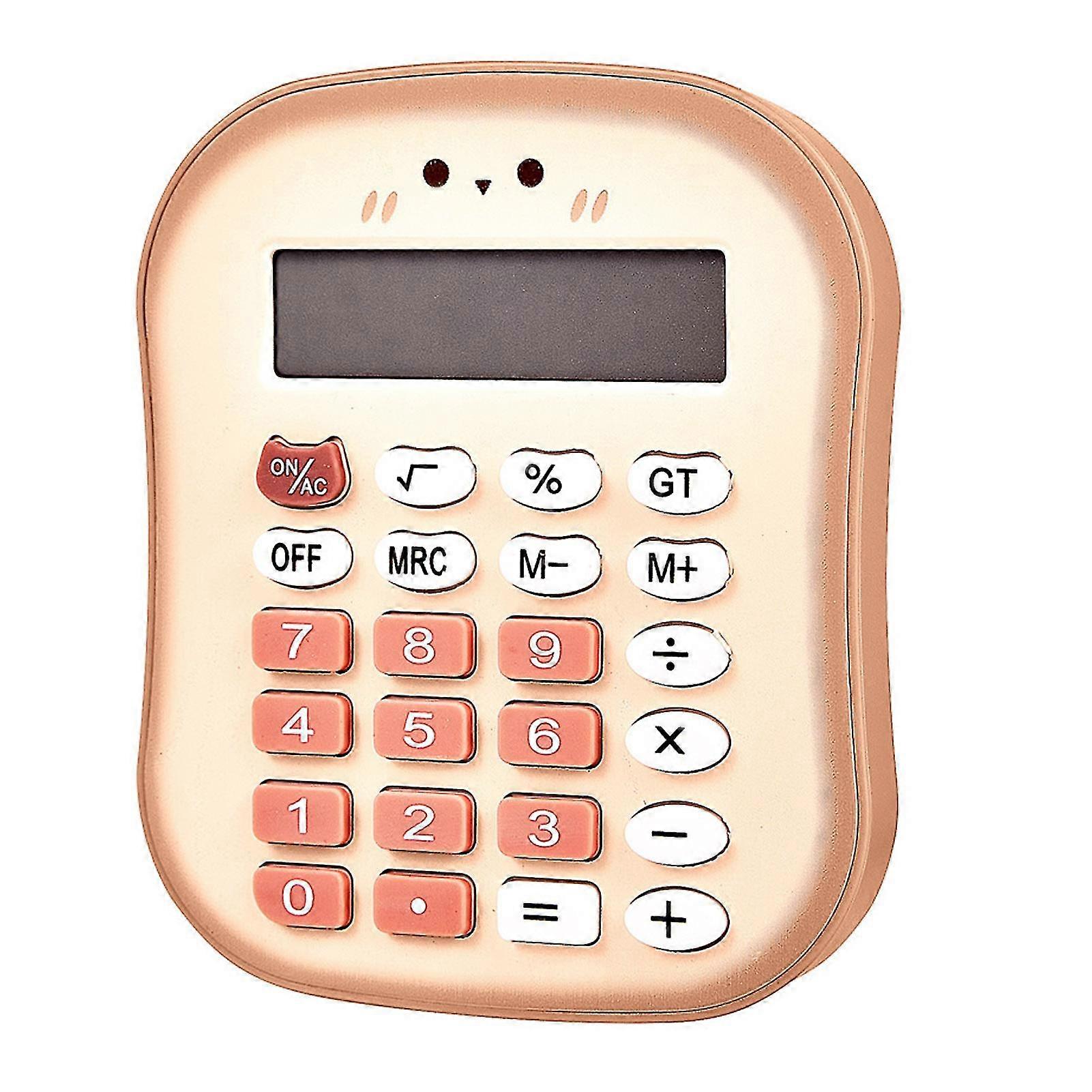Portable Calculator 12 Digit Large LCD Display Big Buttons Easy to Press Battery Powered Colorful Calculator