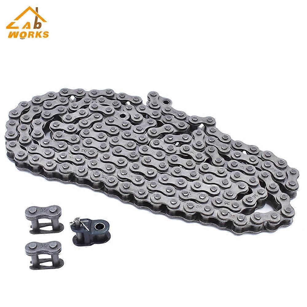 35 Roller Chain 5 Feet with 2 Master and 1 Offset Links for GO KART Mini Bike