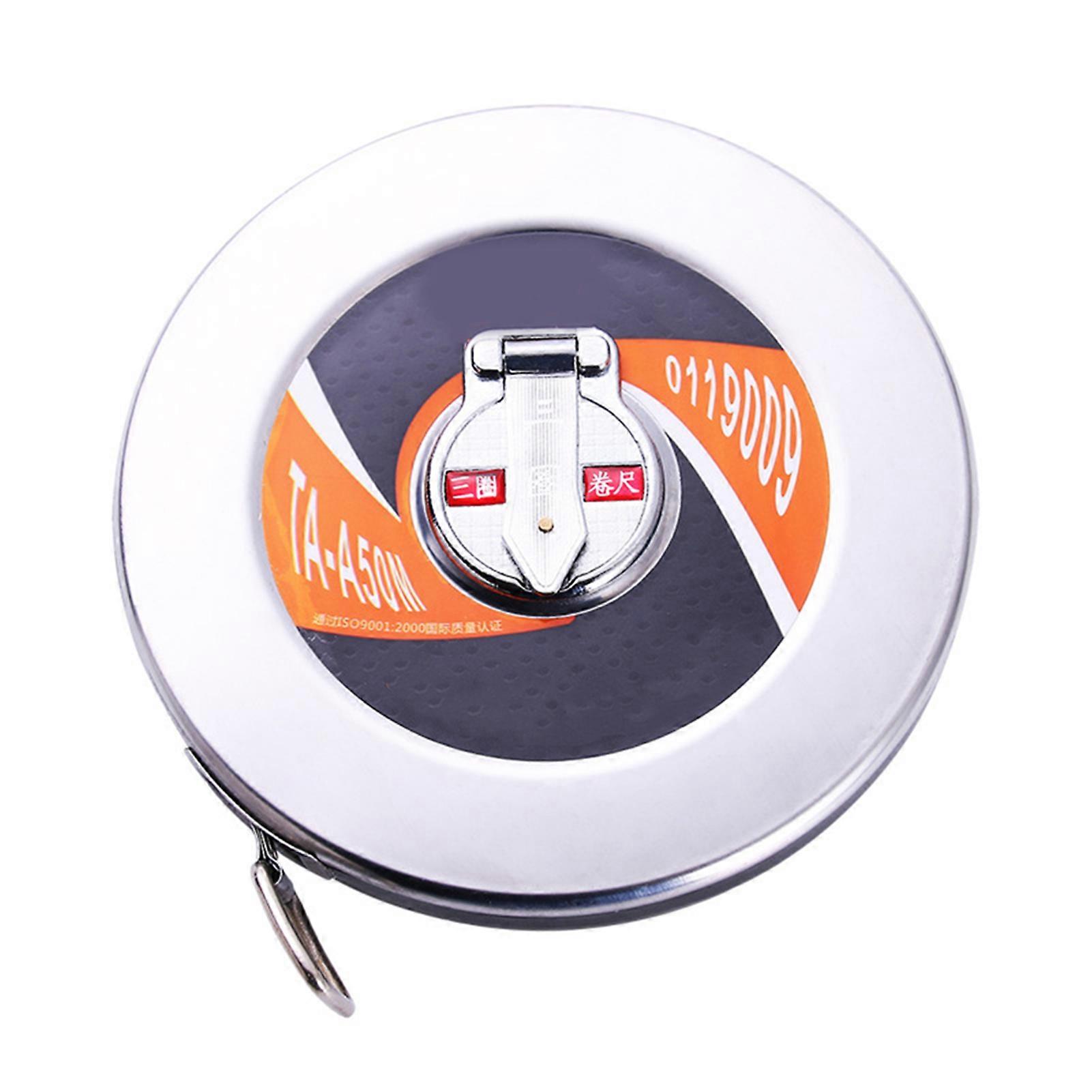 Stainless Steel Tape 10/15/20/30/50M Round Ruler High-Precision Meter Ruler
