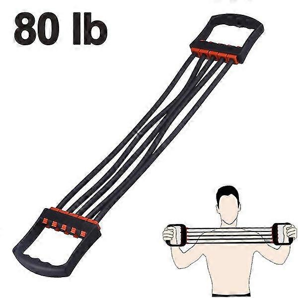 Adjustable Chest Expander 5 Ropes Resistance Exercise System Bands