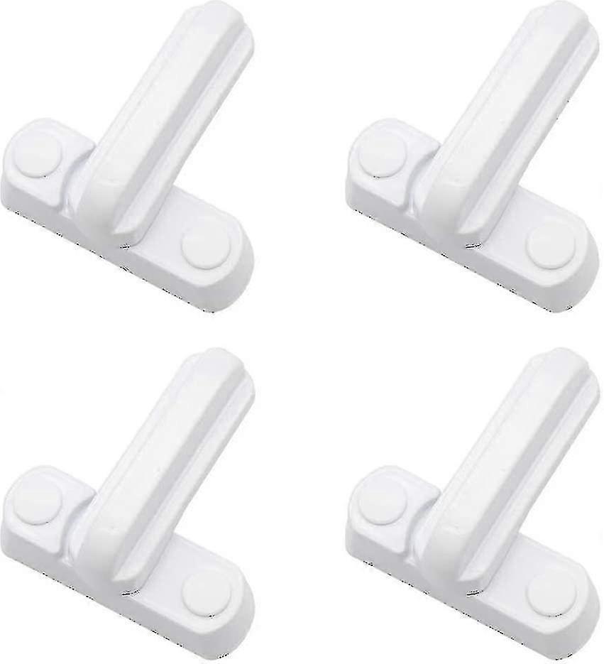 4pcs Window Lock Safe Window Lock Metal Window Lock Sash Jammer White Quality Banmo