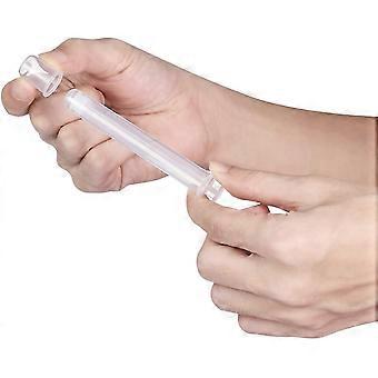 Ouceanwin 2 pezzi Siringhe per Tubo Lubrificante per Applicatore di Lubrificante, Siringa per Lubrificante Riutilizzabile Siringa per Vagina Anale con Anello di Trazione e Impugnatura per le Dita