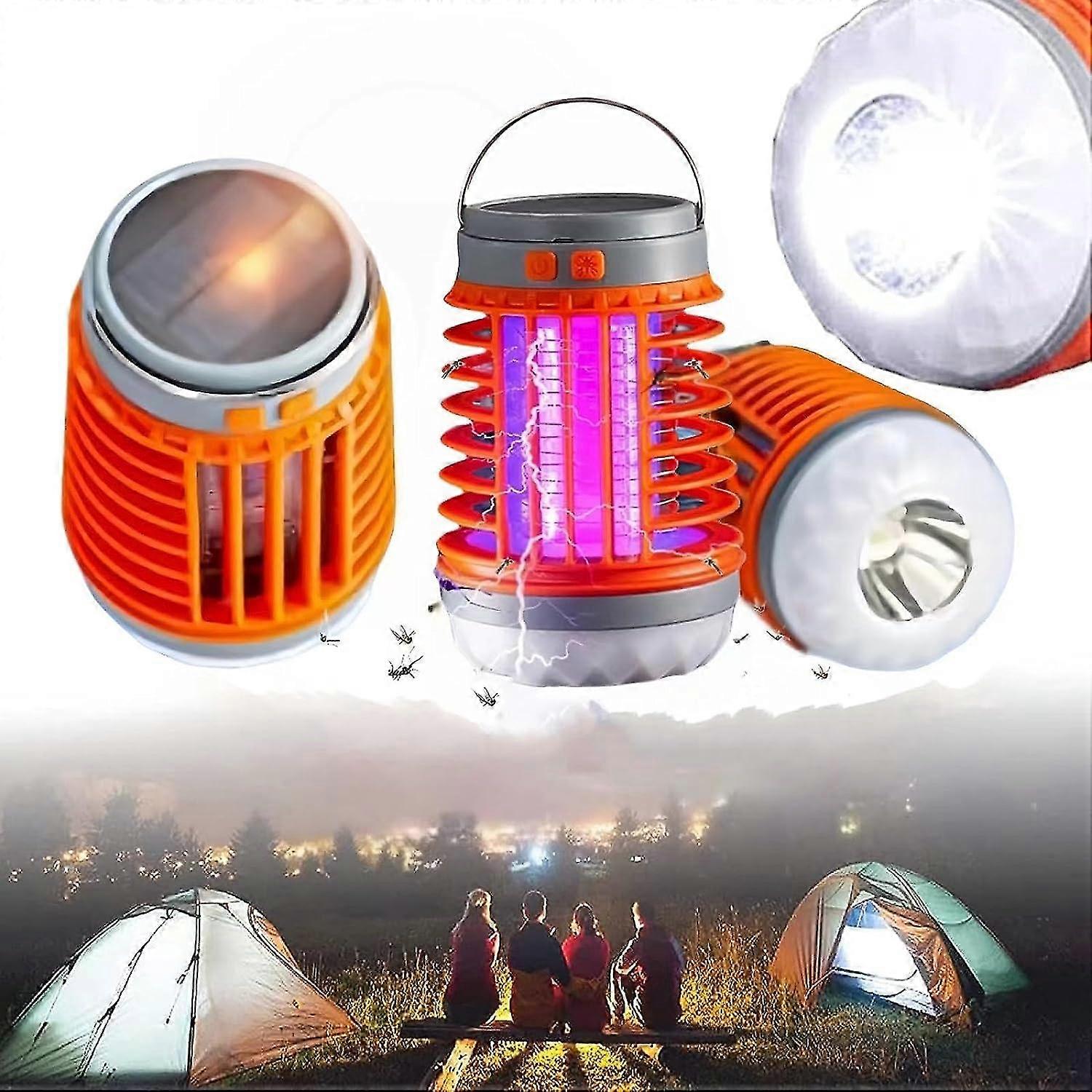 Bug Zapper ladattava hyttysloukku, sähköinen hyttysen Zapper-retkeilylamppu, Fly Zapper hyttyskarkotin sisä- ja ulkotiloihin