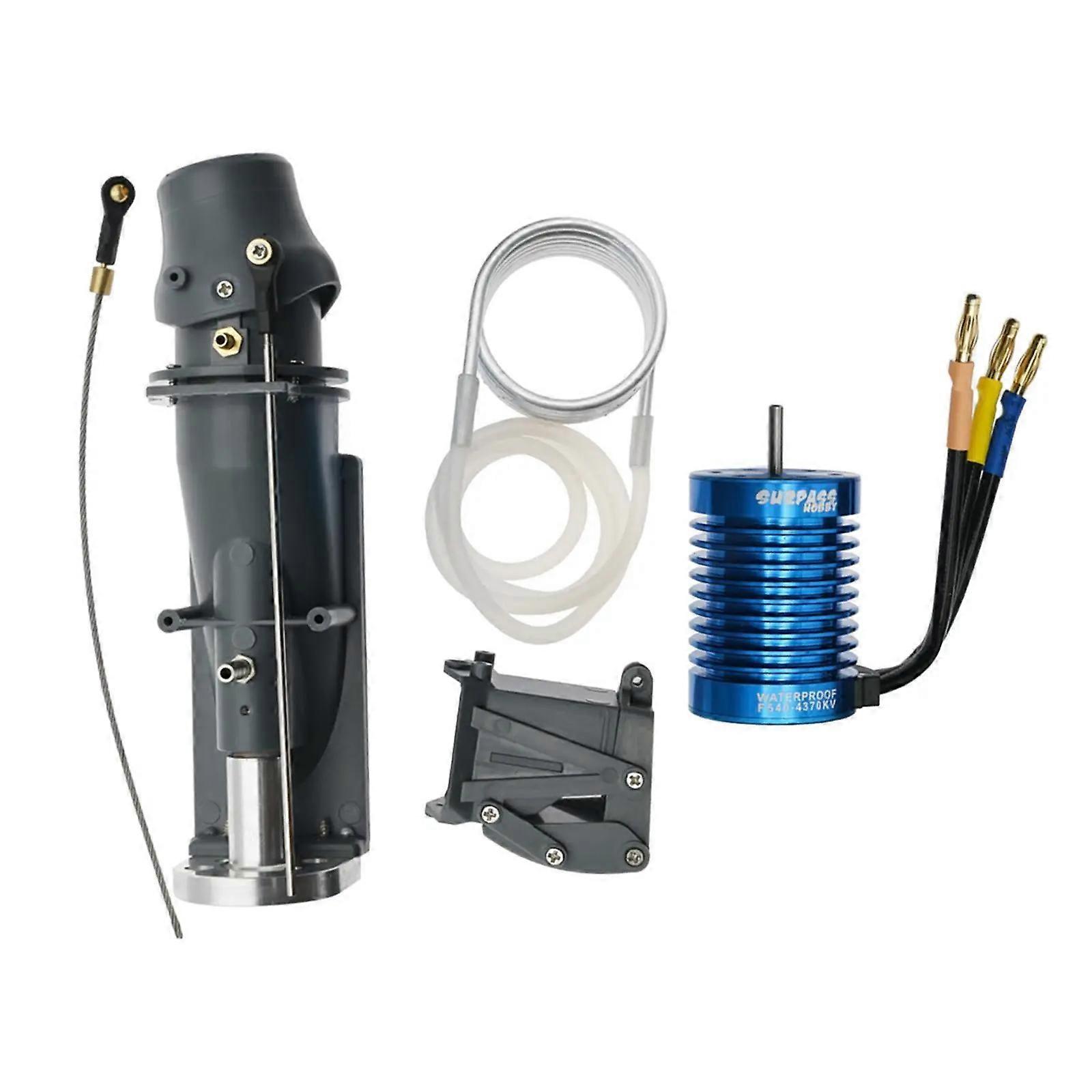 Water Thruster Jet Pump Kit with 540 Brushless Motor for RC Boat DIY - Enhances Performance in Shallow Waters